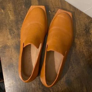 Wal & Pai Tan Leather Loafer Shoes